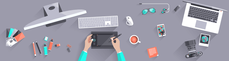 a gray vector image showing a laptop, tablet, PC, etc.